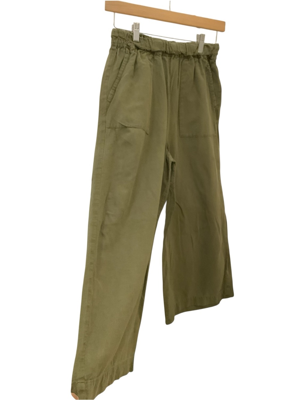 Laude the Label Olive Wide-Leg pants with Elastic Waistband SZ SMALL